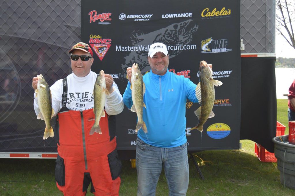 Artie and Scott Arndt with Big Stone MWC walleyes