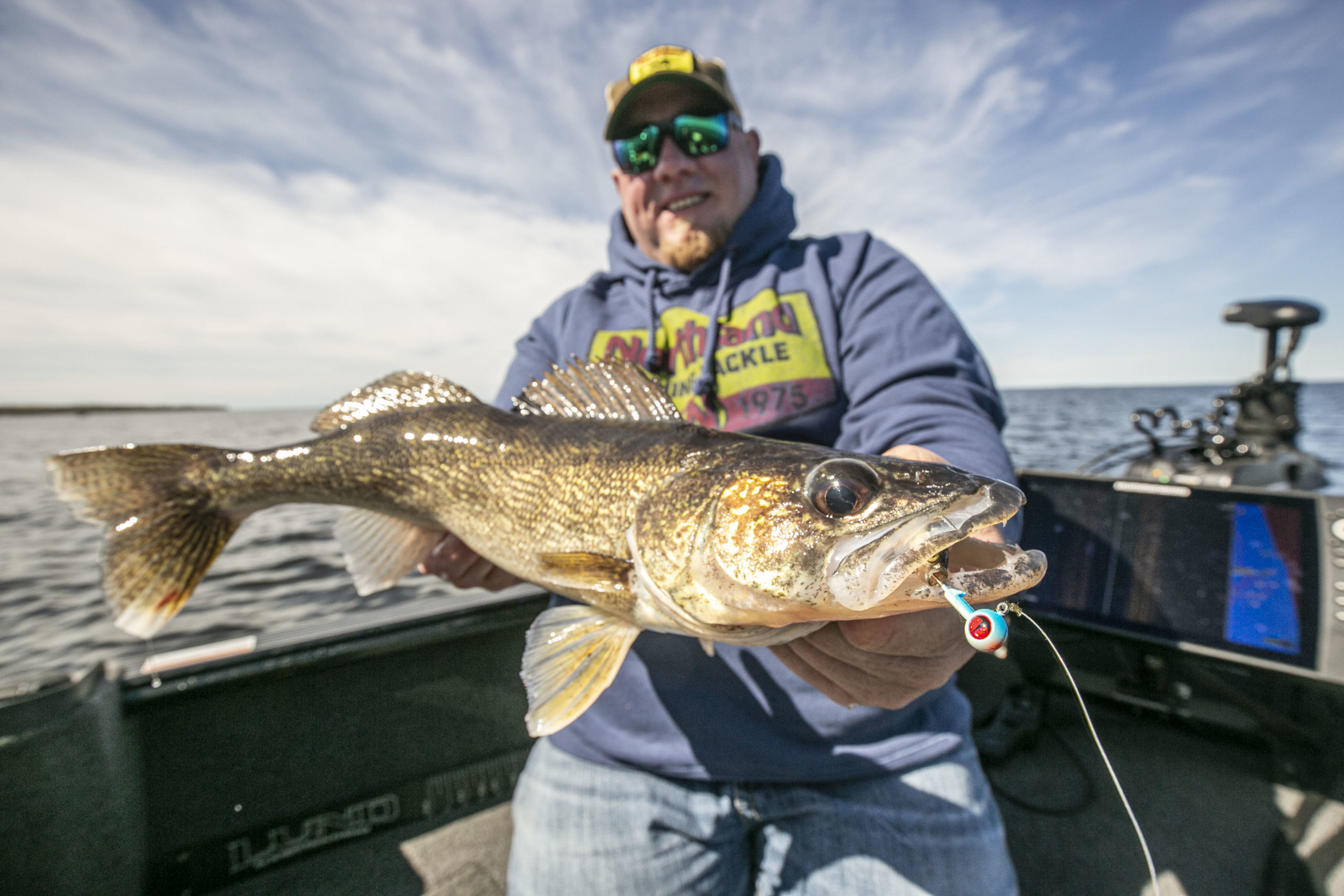 Ghost Jigs - Neon Frog - Custom Walleye Jig – Vertical Jigs and Lures