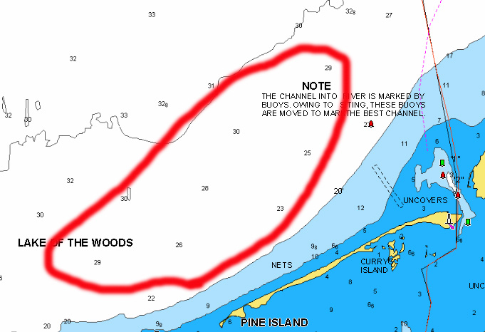 Pine Island area of Lake of the Woods