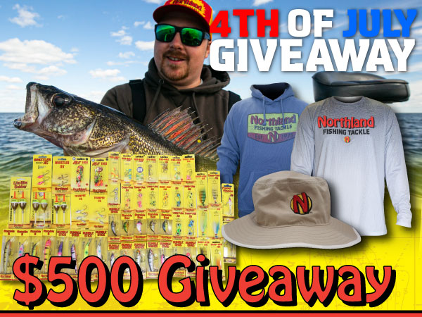 Register to win $500 of Northland Fishing Tackle