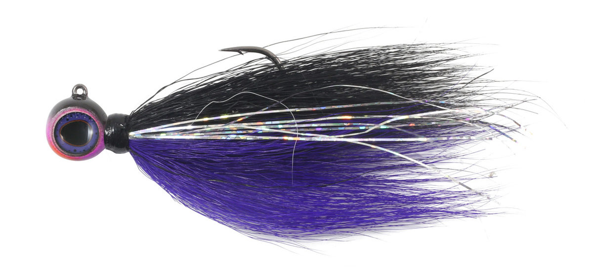 Deep-Vee Bucktail Jig (Purpledescent)