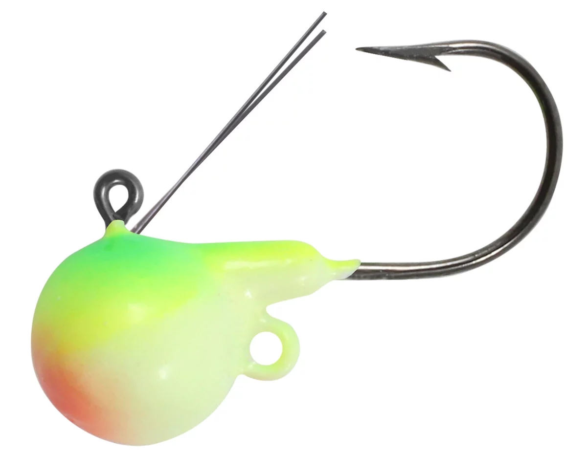 Weedless Fire-Ball Jig (Glo Watermelon)