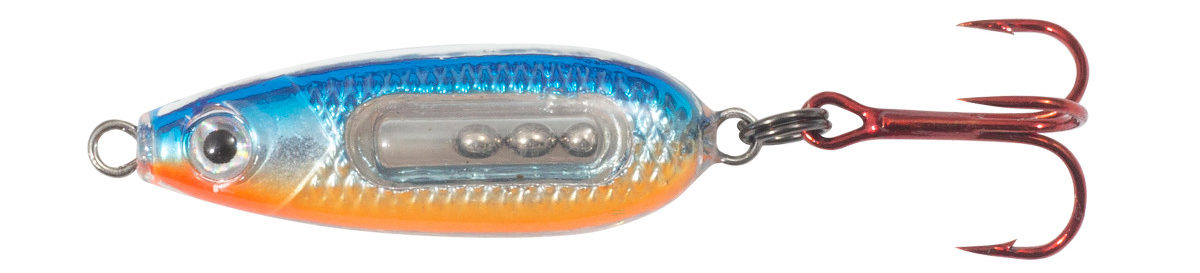 Hot Blue Chub Glass Buck-Shot Spoon