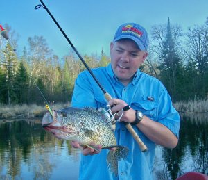 Travis Peterson with an Early Season Crappie