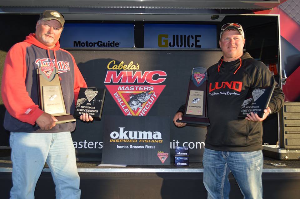 Team Northland pro staffers Steve Weickert and Joe Balcer with their trophies.