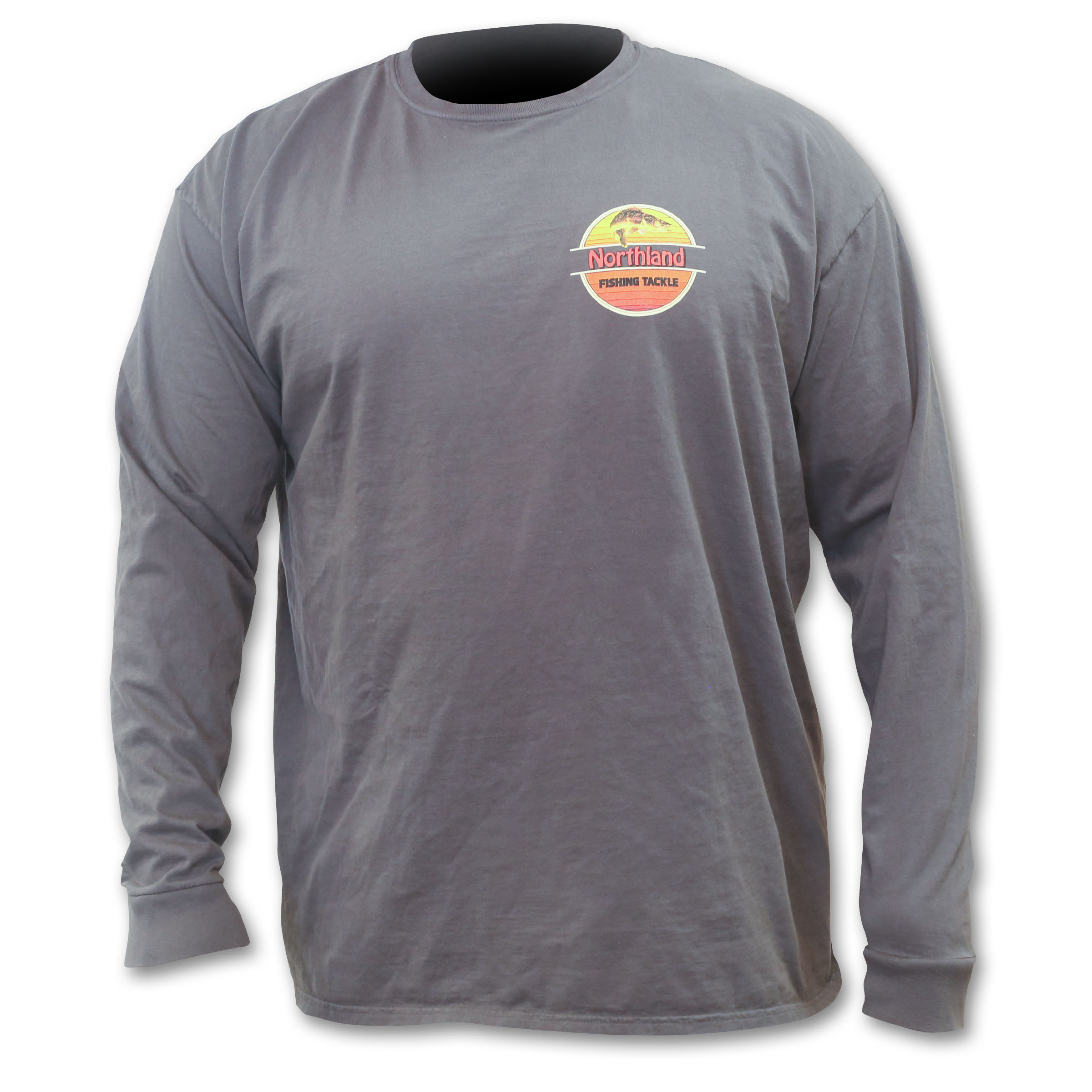 Northland Walleye Long Sleeve T-Shirt in Coal color.