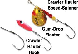 Northland Fishing Tackle Crawler Hauler Hook Options