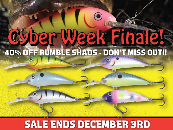 Northland Fishing Tackle Rumble Shad 40% off, now through Sunday.