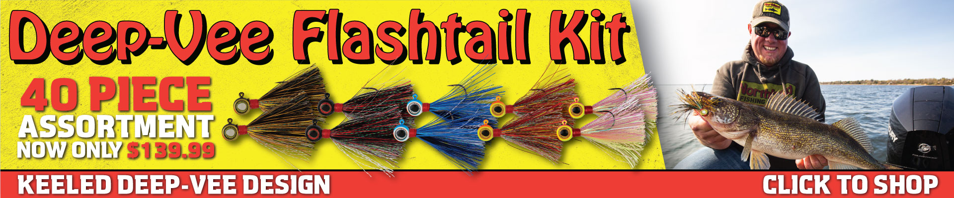 Northland Fishing Tackle Deep-Vee Flashtail Jig Kit, on sale now with FREE shipping.