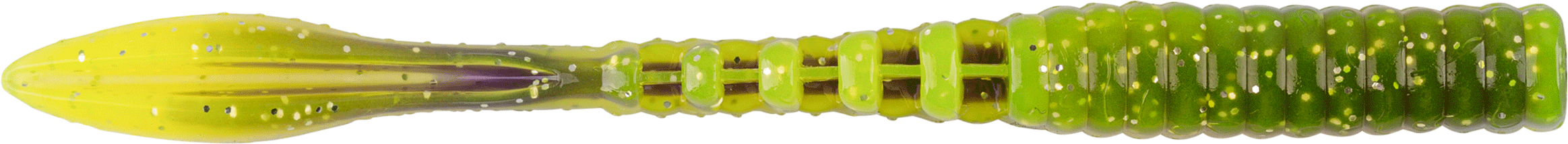 Eye-Candy Jig Crawler Purple Chartreuse Walleye Soft Plastic Shapes