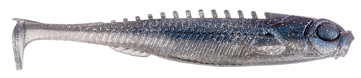 thumbnail image 2 of Northland Tackle Eye-Candy Minnow - 5 Pack Smelt Pattern Paddle Tail Swimbait For Walleye 2 of 11