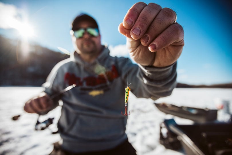 First Ice Panfish Bites with Northland Spoon