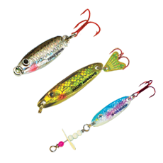 NORTHLAND’S FORAGE MINNOW®, MACHO MINNOW® and WHISTLER SPOONS