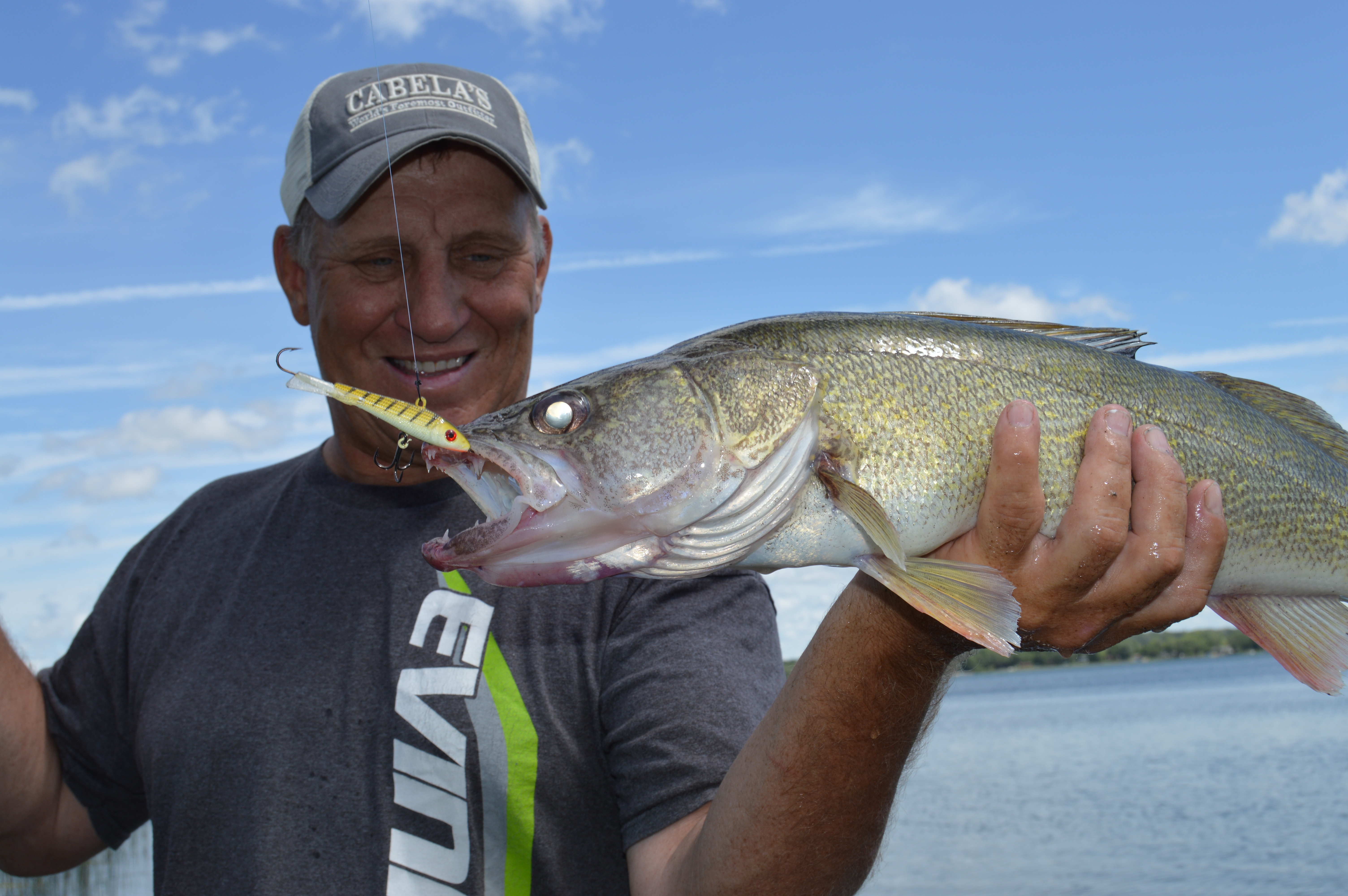 Walleye caught on a Puppet Minnow