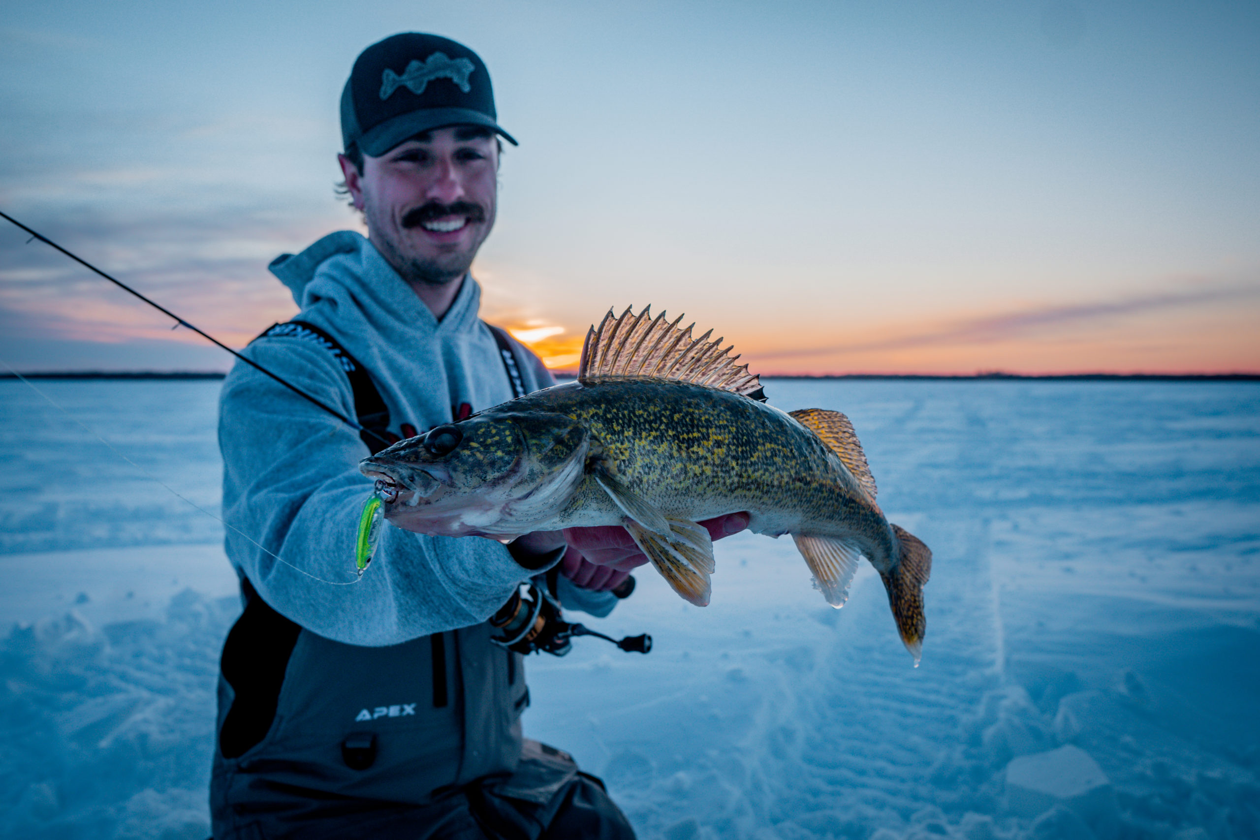 The green hornet ice fishing pole. I painted this one red.