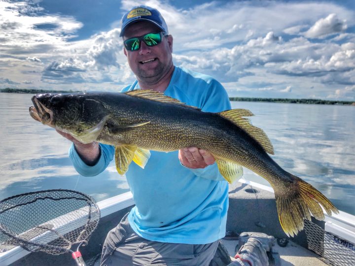 Jason Mitchell with a big walleye 