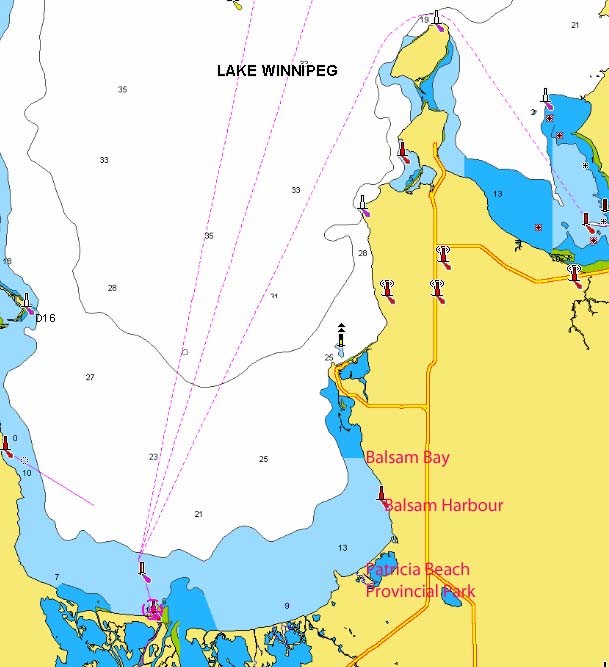 Lake Manitoba Depth Chart