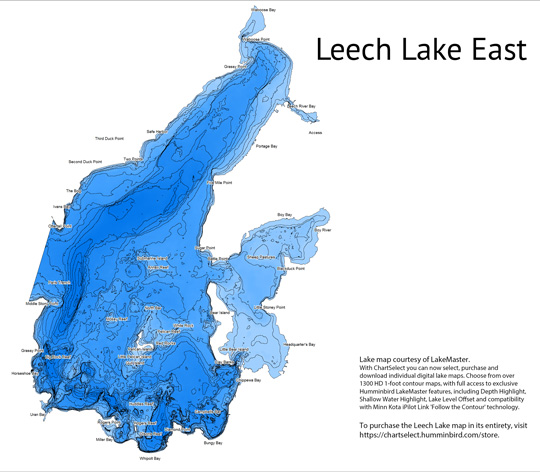 Cass Lake Depth Chart