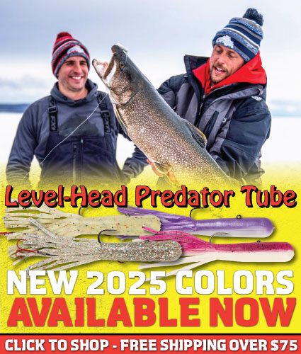 thumbnail image 2 of Northland Tackle Level-Head Predator Tube Jig – 5"/1 Oz, #4/0 Hook, For Lake Trout & Pike 2 of 11