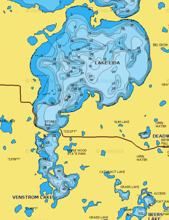 North and South Lida Lakes