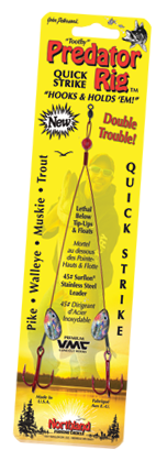 Silver Shiner Blade Northland Tackle 15lb Fluorocarbon Quick Strike #8 Hook