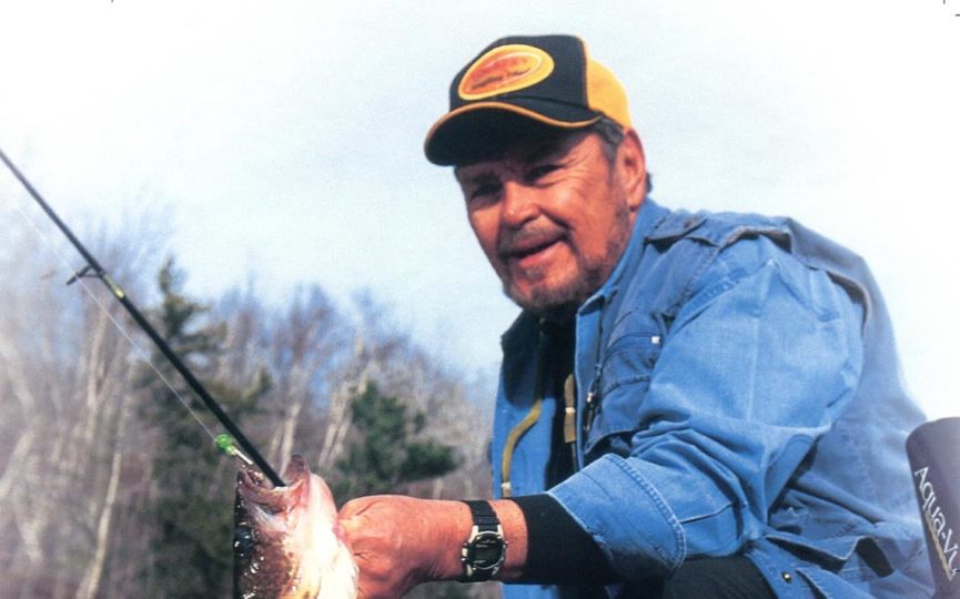 Photo of Ron Lindner with a walleye he caught