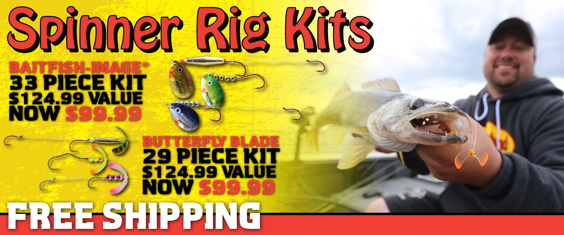 Baitfish-Image and Butterfly Blade Spinner Rig Kits from Northland Fishing Tackle on sale now