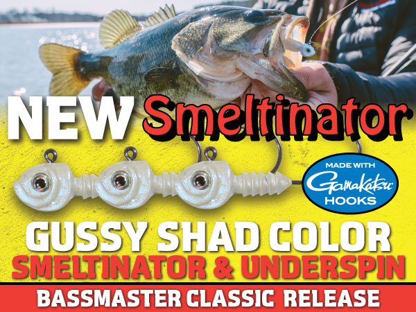 Northland Fishing Tackle Smeltinator Jig and Underspin Jig, NEW Gussy Shad color.
