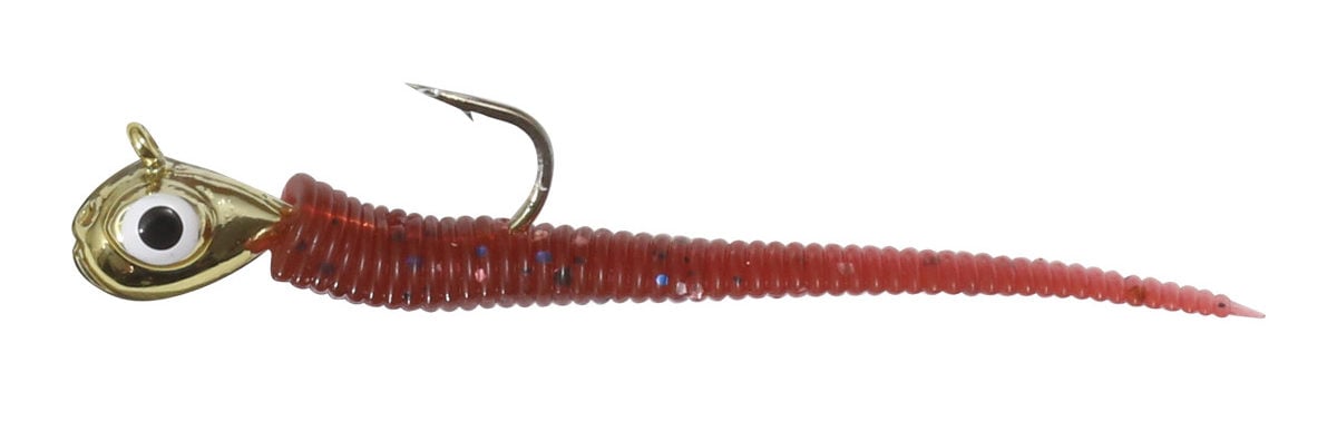 Rigged Tungsten Bloodworm (Gold) (Gift Guide)