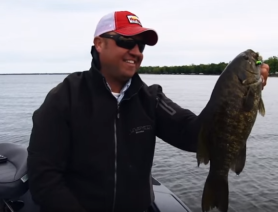 Tony Roach catching smallmouth bass