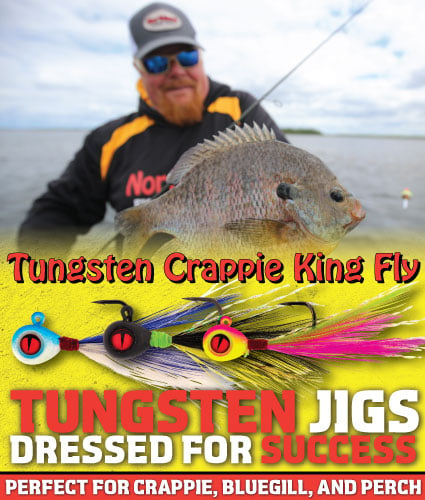 New Northland Fishing Tackle Tungsten Crappie King Fly Jig.