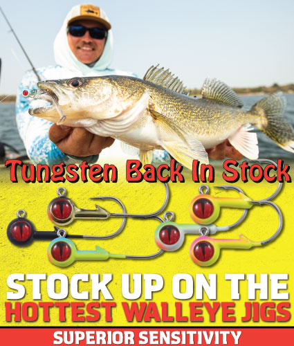 Northland Fishing Tackle Tungsten Jigs, Tungsten Short-Shank Jigs in stock and ready for Fishing Opener.