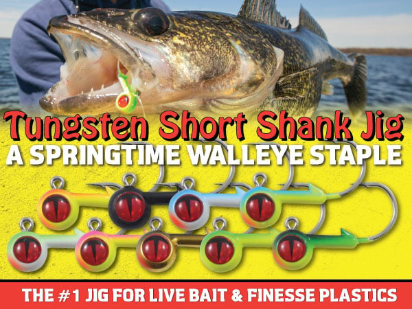 Northland Fishing Tackle Tungsten Short-Shank Jig, a spring time walleye fishing must have.