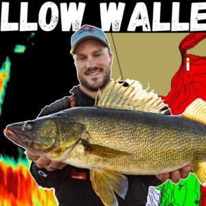 Jigging Shallow Spring Walleyes