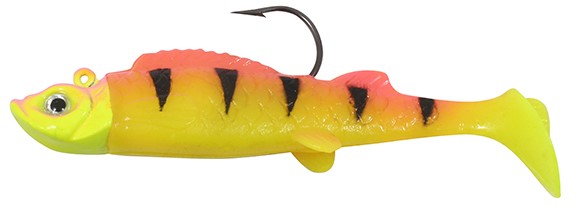 Bubblegum Tiger Pre-Rigged Mimic Minnow Swimbait