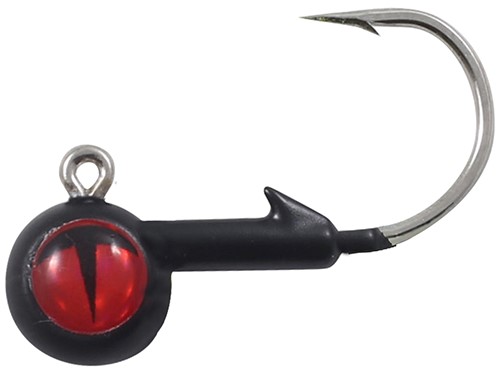 Black Short Shank Tungsten Walleye Jig