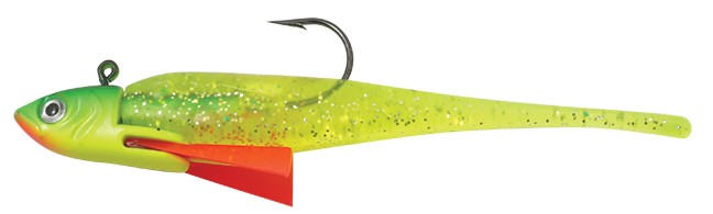 Each package comes with one pre-rigged bait and two additional bodies. The Rippin Minnow is available in 3/16, ¼, 5/16 and ½ ounce versions and in 12 tested colors.