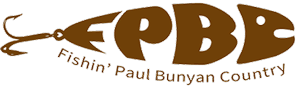 Fishing Paul Bunyan Country Logo