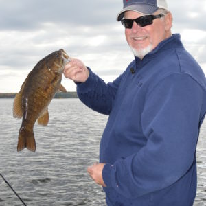 Tim Snyder with big smallmouth – Kabetogama Lake