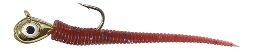 Rigged Tungsten Bloodworm (Gold)