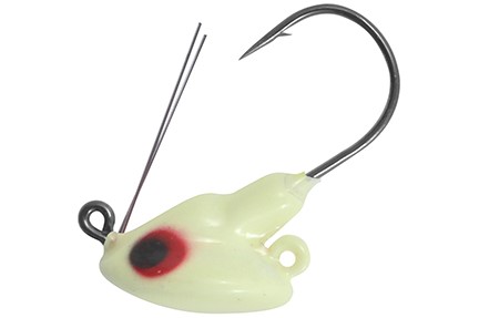 Weedless Stand-Up Fire-Ball Jig (Super Glo Lumi)